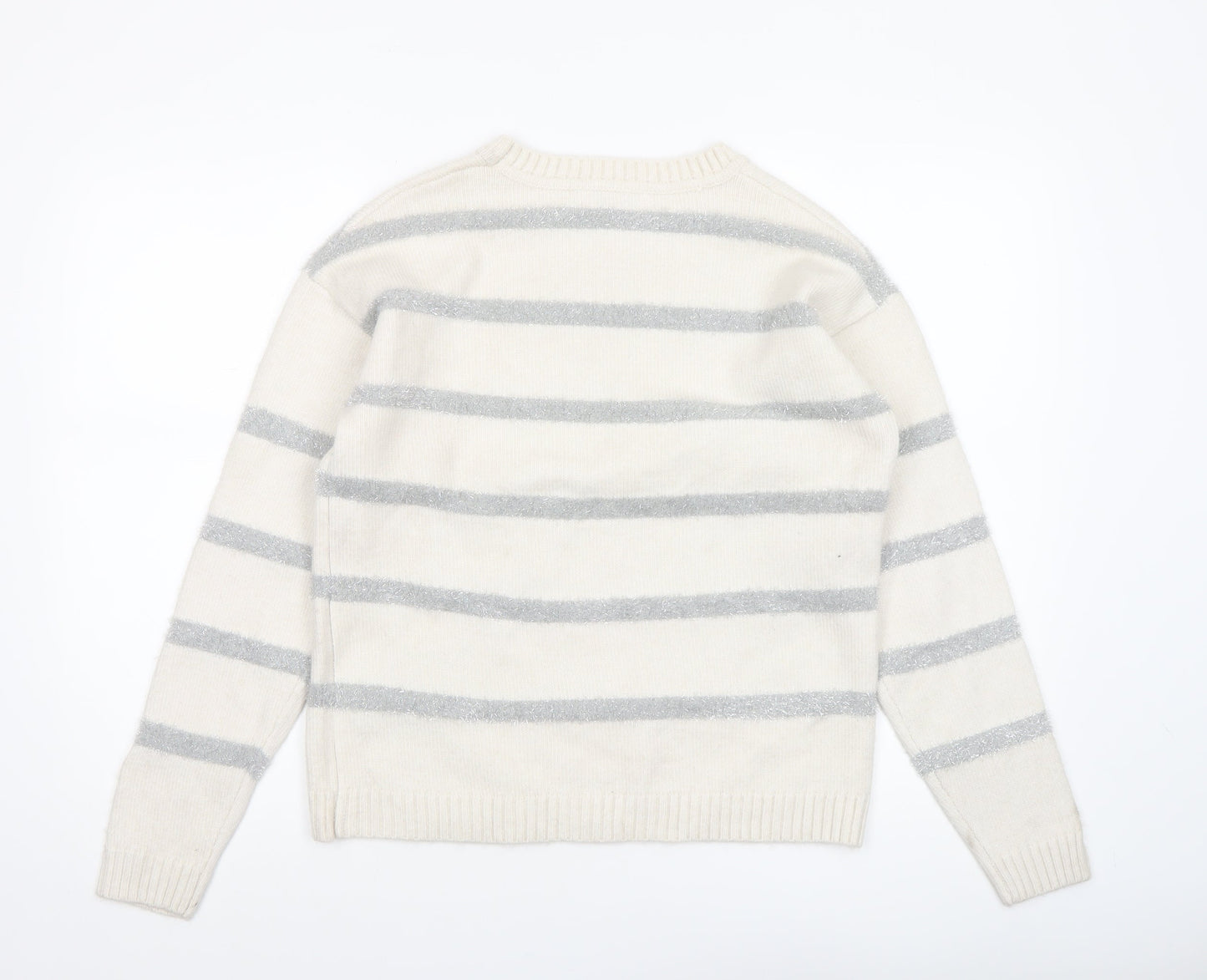 Womens UK Size S Marks and Spencer Ivory Pullover Jumper