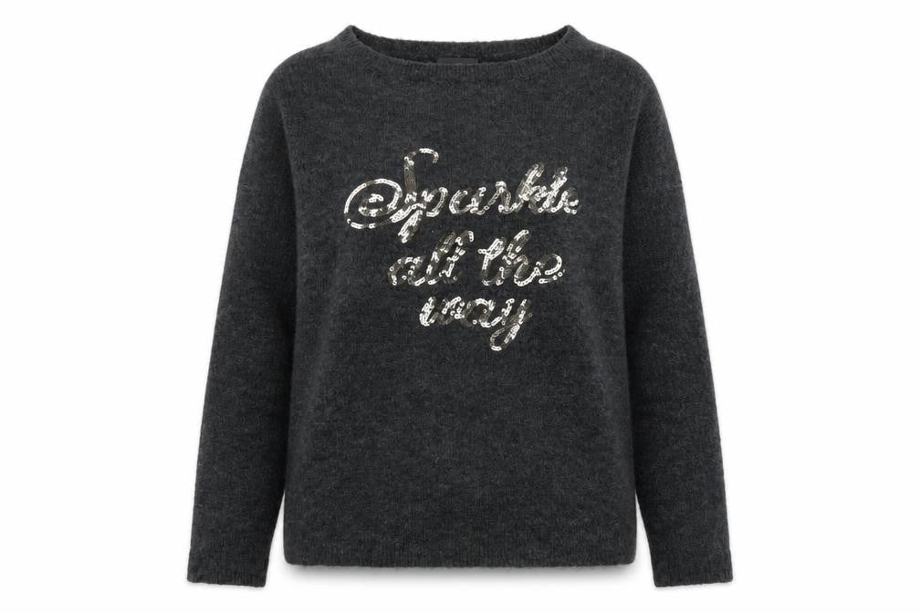 Womens UK Size M Yessica Grey Pullover Jumper