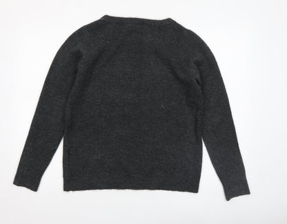Womens UK Size M Yessica Grey Pullover Jumper