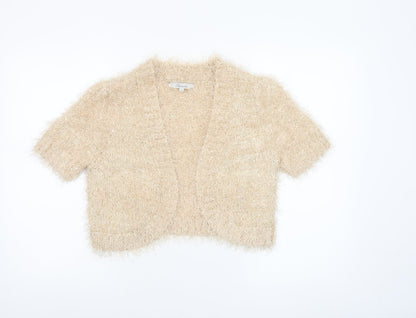 Womens UK Size M Peacocks Beige Cardigan Jumper