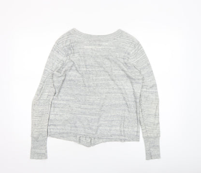Womens UK Size 12 Hush Grey Full Zip Jumper