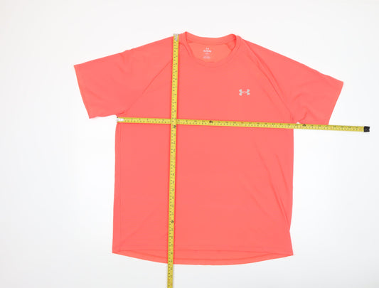 Mens UK Size XL Under armour Orange Running & JoggingGym & TrainingFootball T-Sh