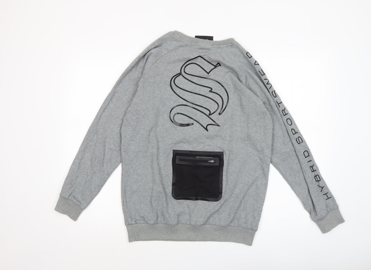 Mens UK Size S Sinners Attire Grey Pullover Sweatshirt