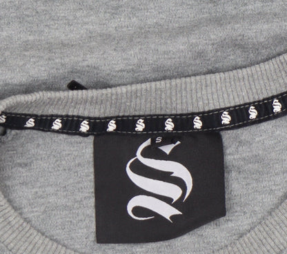 Mens UK Size S Sinners Attire Grey Pullover Sweatshirt