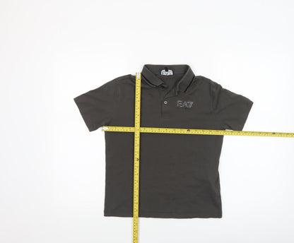 Boys UK Size 12 Years Emporio Armani Grey Basic Polo