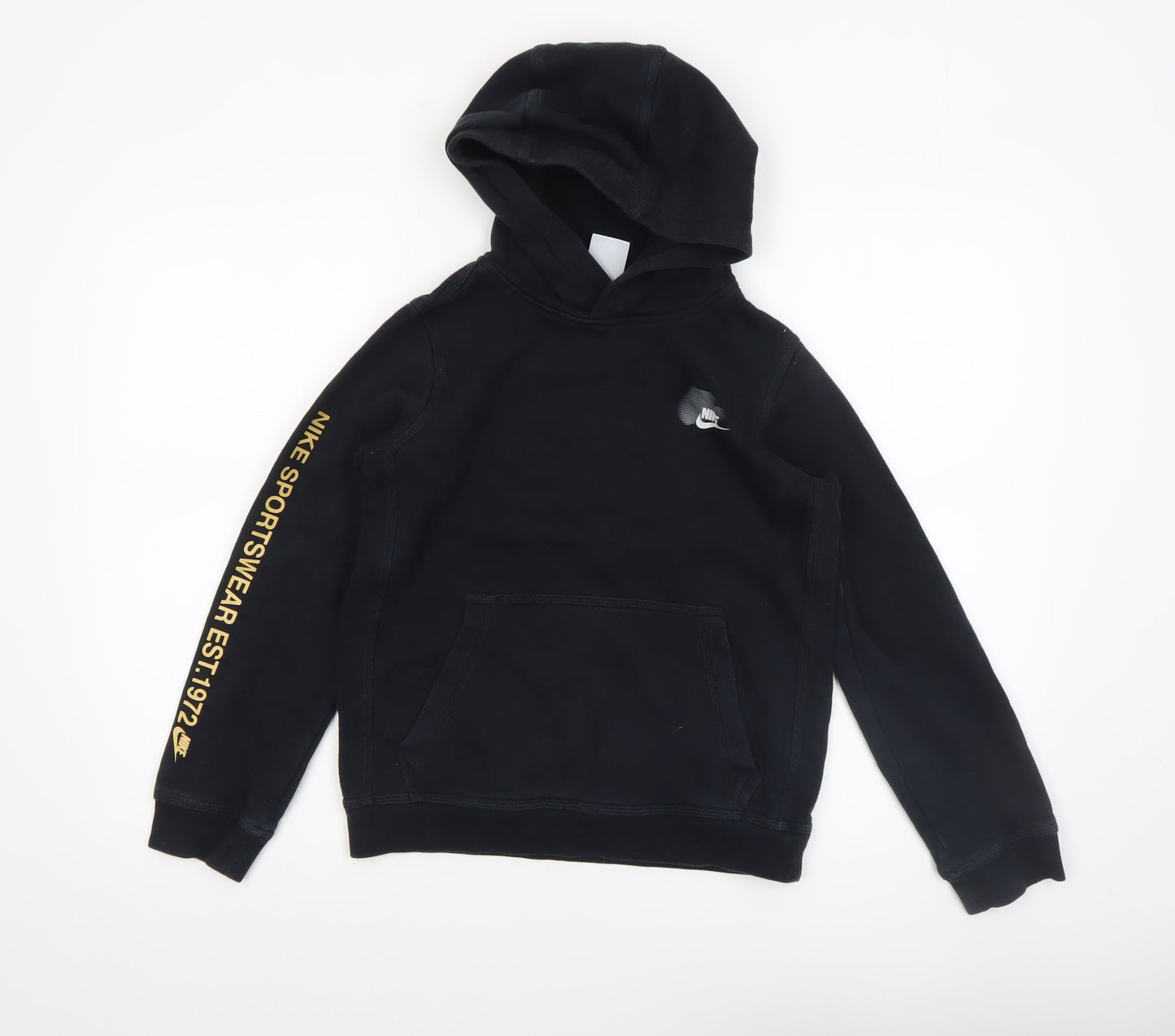 Boys UK Size 10-11 Years Nike Black Pullover Hoodie