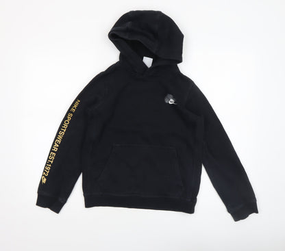 Boys UK Size 10-11 Years Nike Black Pullover Hoodie