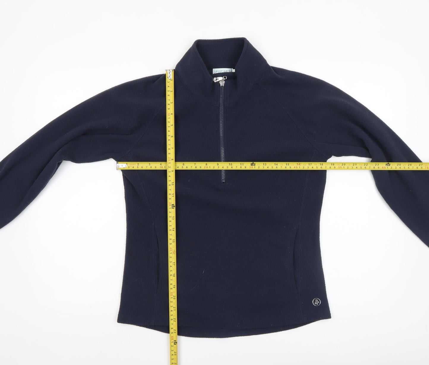 Womens UK Size 12 Green Lamb Blue Pullover Sweatshirt