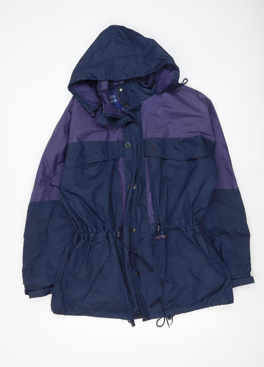 Mens UK Size M Outdoor Wear by RJM Blue Parka Coat