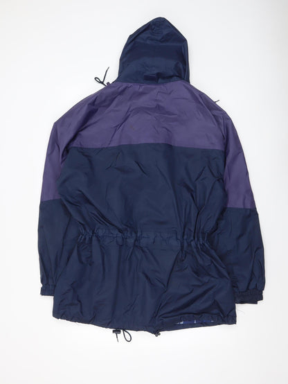 Mens UK Size M Outdoor Wear by RJM Blue Parka Coat