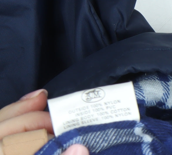 Mens UK Size M Outdoor Wear by RJM Blue Parka Coat