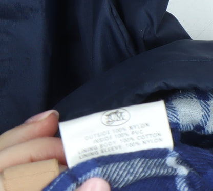 Mens UK Size M Outdoor Wear by RJM Blue Parka Coat