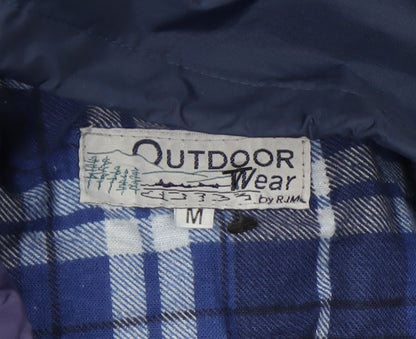 Mens UK Size M Outdoor Wear by RJM Blue Parka Coat