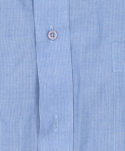 Mens UK Collar Size L Debenhams Smart Blue  Dress Shirt