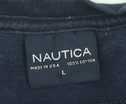 Mens UK Size L Nautica Blue  T-Shirt