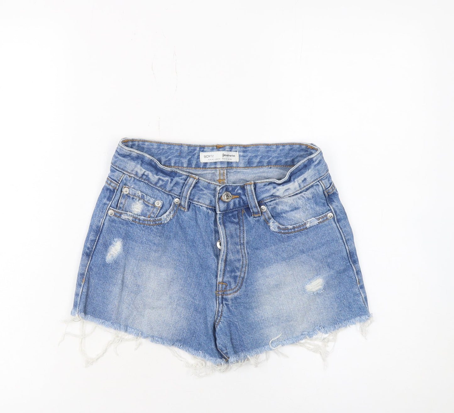Womens UK Size 6 Stradivarius Relaxed Fit Hot Pants Shorts