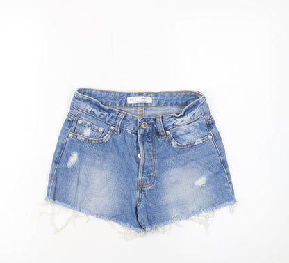 Womens UK Size 6 Stradivarius Relaxed Fit Hot Pants Shorts
