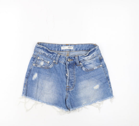 Womens UK Size 6 Stradivarius Relaxed Fit Hot Pants Shorts