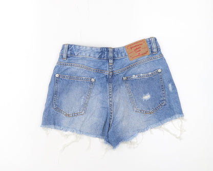 Womens UK Size 6 Stradivarius Relaxed Fit Hot Pants Shorts