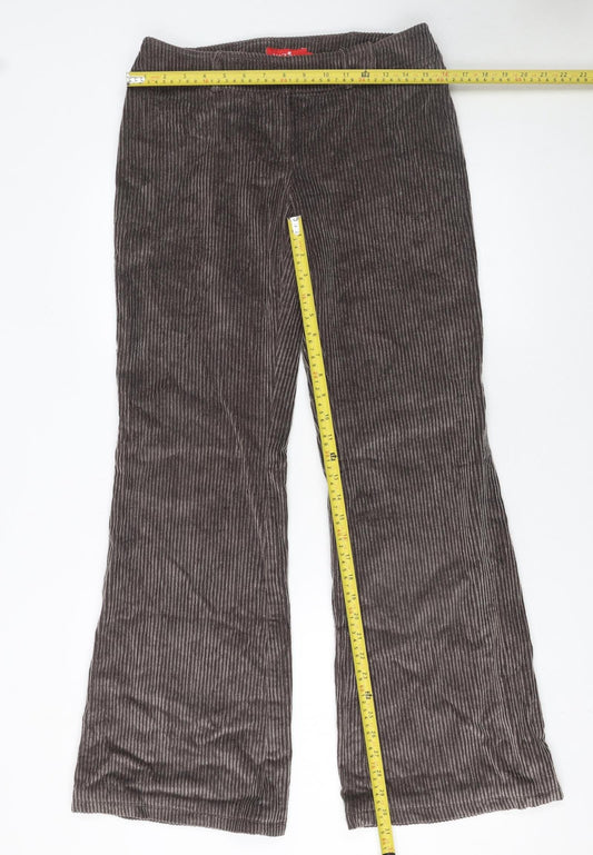 Womens UK Size L Madlan Jeans Regular Fit Casual Brown Trousers