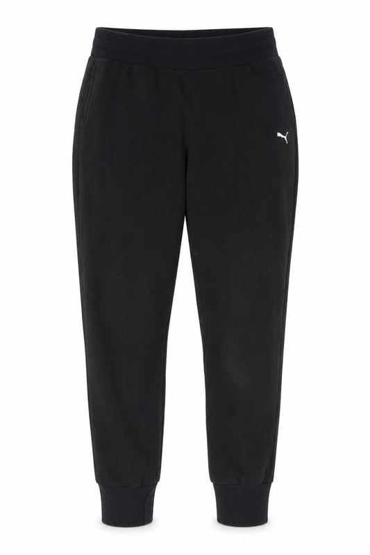 Womens UK Size M PUMA Regular Fit Jogger Black Trousers