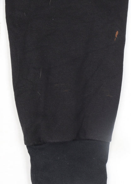 Womens UK Size M PUMA Regular Fit Jogger Black Trousers