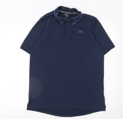 Mens UK Size M Nike Cotton Blend Polo Shirt