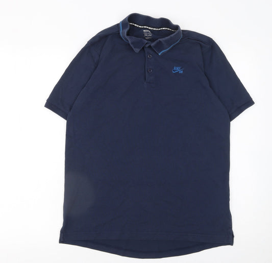 Mens UK Size M Nike Cotton Blend Polo Shirt