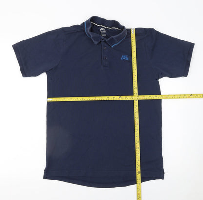 Mens UK Size M Nike Cotton Blend Polo Shirt