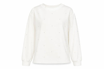 Womens UK Size S Massimo Dutti White Pullover Sweatshirt