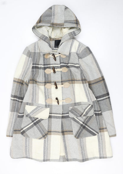 Womens UK Size 16 Debenhams Grey Duffle Coat