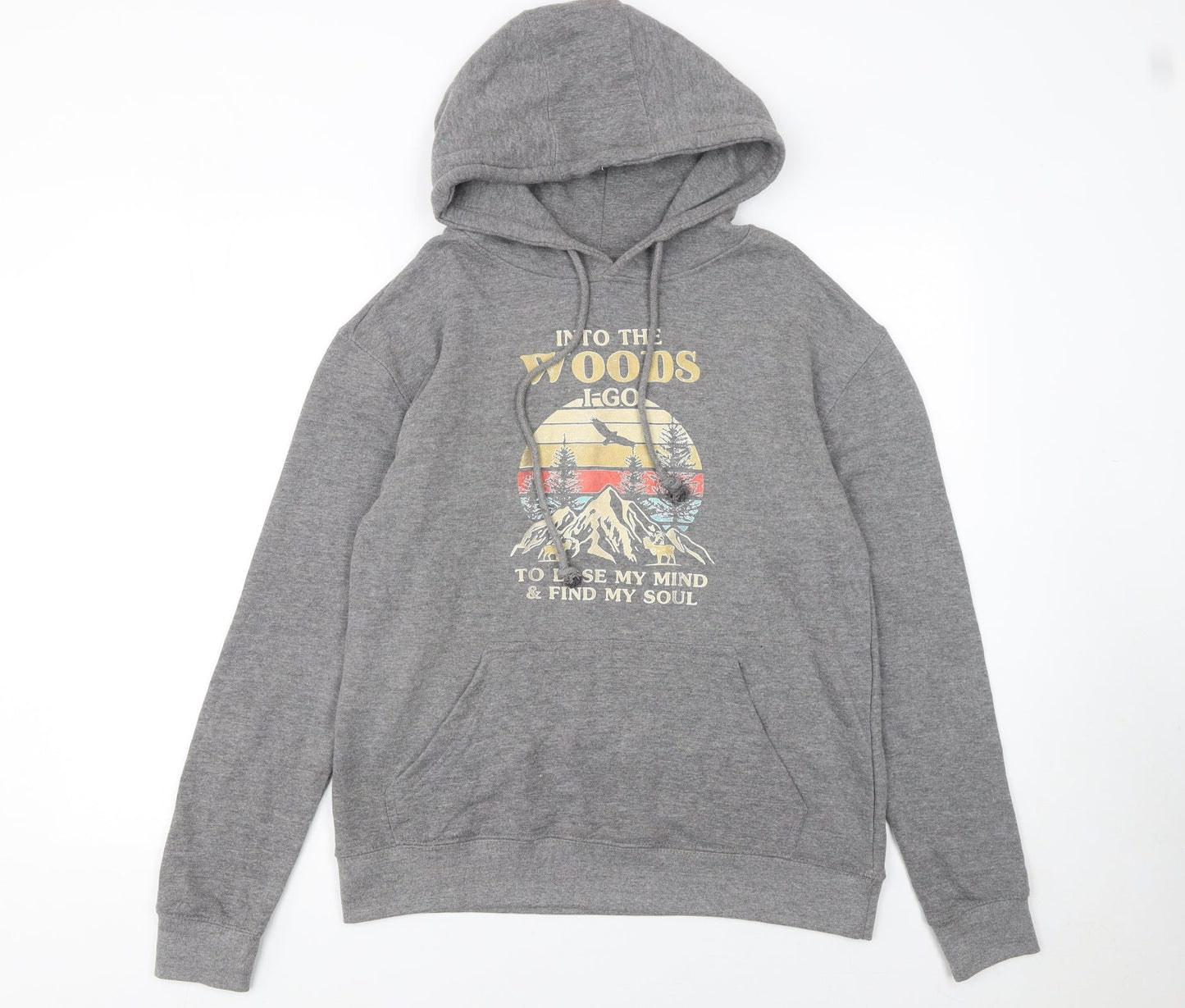 Mens UK Size S Lane Seven Grey Pullover Hoodie