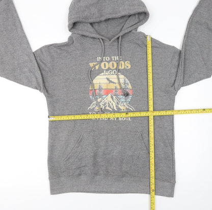 Mens UK Size S Lane Seven Grey Pullover Hoodie