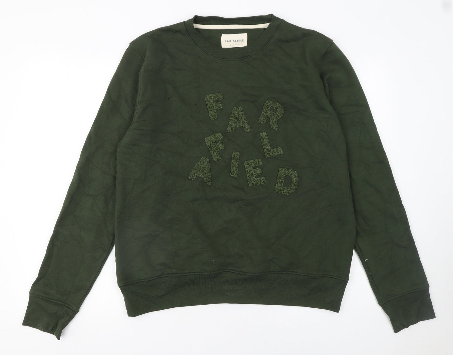 Womens UK Size M Far Afield Green Pullover Sweatshirt