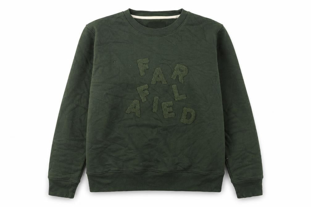 Womens UK Size M Far Afield Green Pullover Sweatshirt
