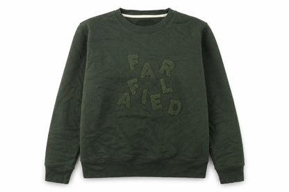 Womens UK Size M Far Afield Green Pullover Sweatshirt