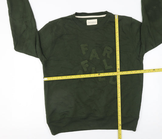 Womens UK Size M Far Afield Green Pullover Sweatshirt