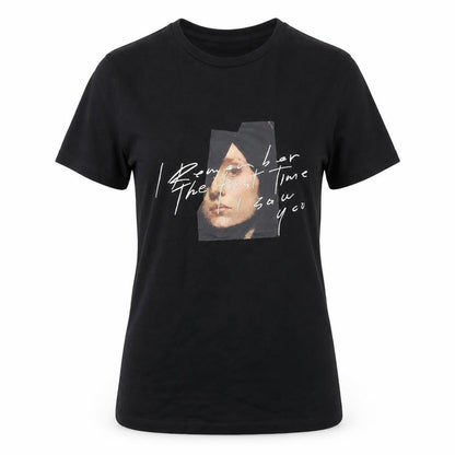 Womens UK Size XS H&M Black Basic T-Shirt