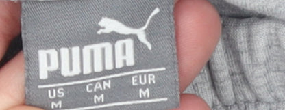 Womens UK Size M PUMA Regular Fit Jogger Grey Trousers