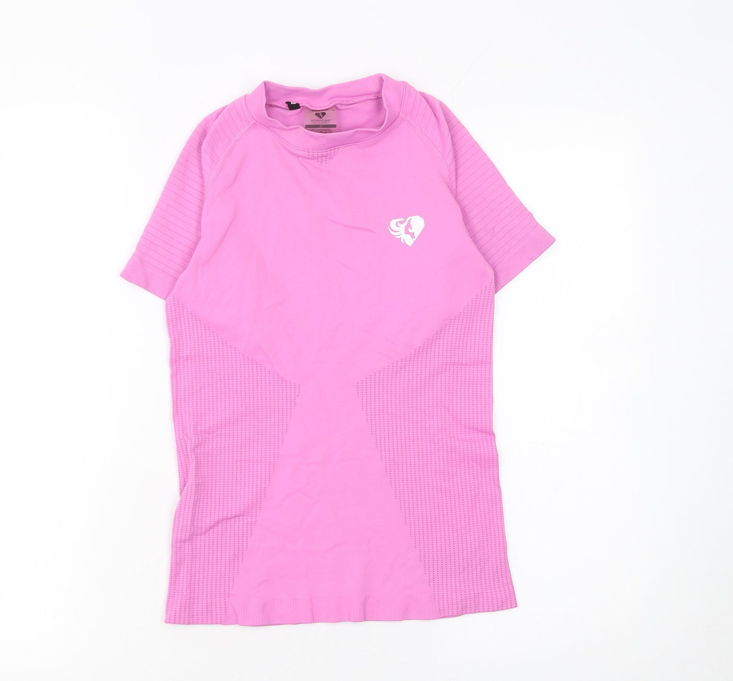 Womens UK Size S Women's Best Pink Gym & Training Running & Jogging Yoga T-Shirt