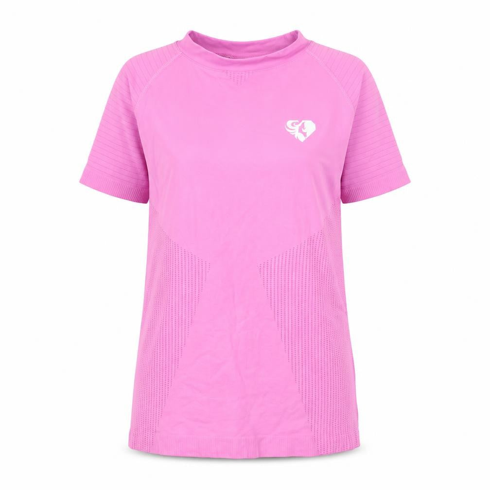 Womens UK Size S Women's Best Pink Gym & Training Running & Jogging Yoga T-Shirt