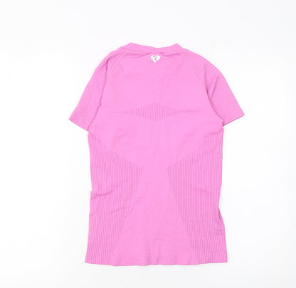 Womens UK Size S Women's Best Pink Gym & Training Running & Jogging Yoga T-Shirt