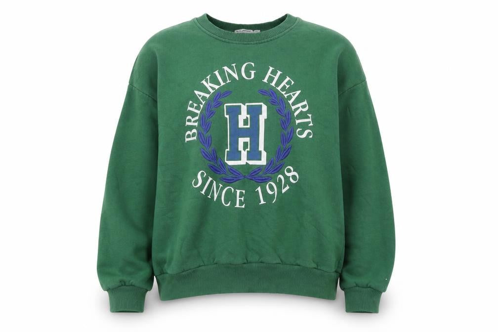 Womens UK Size S Stradivarius Green Pullover Sweatshirt