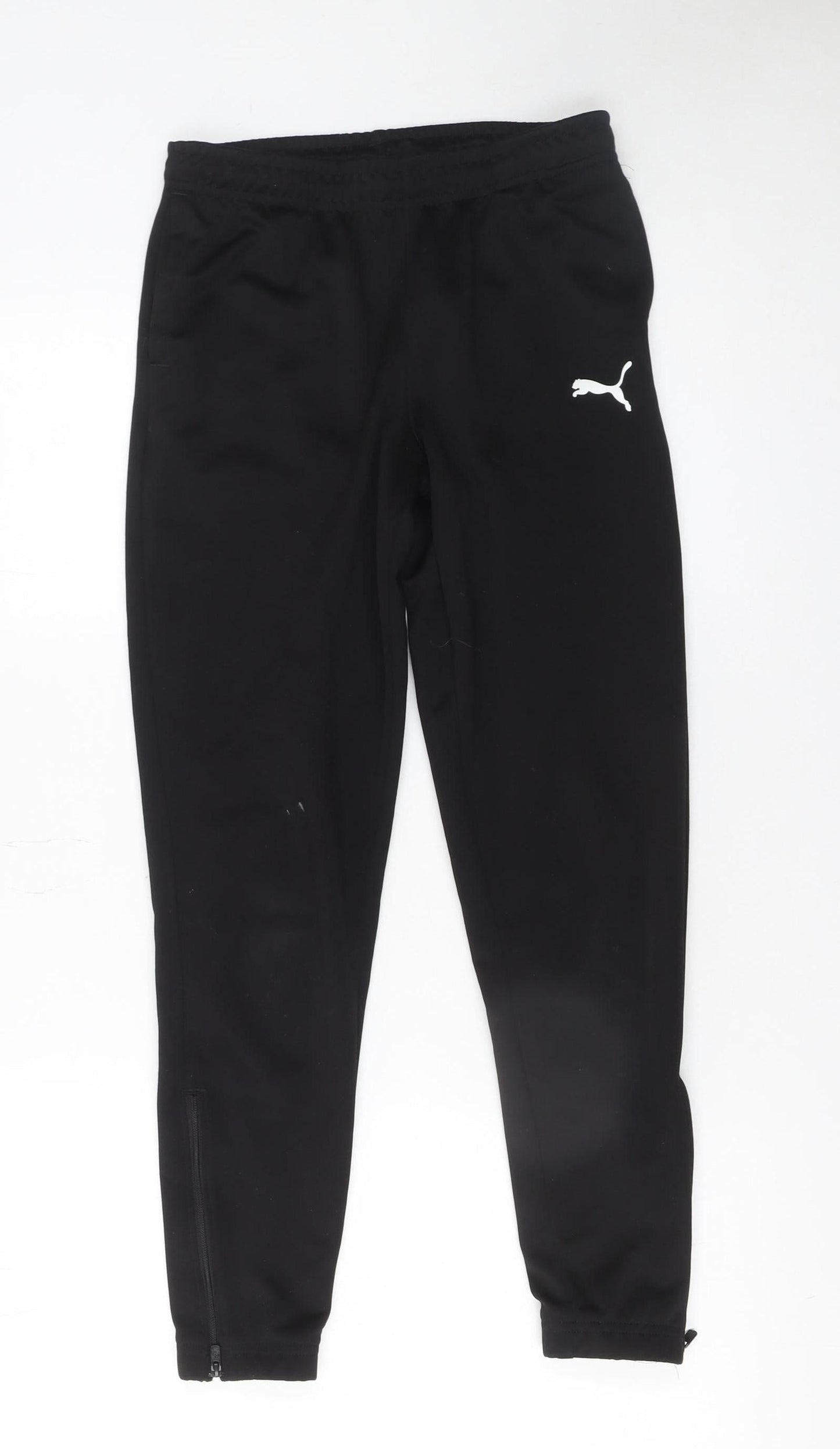 Boys UK Size 11-12 Years PUMA Slim Fit Jogger Black Trousers