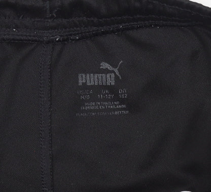 Boys UK Size 11-12 Years PUMA Slim Fit Jogger Black Trousers