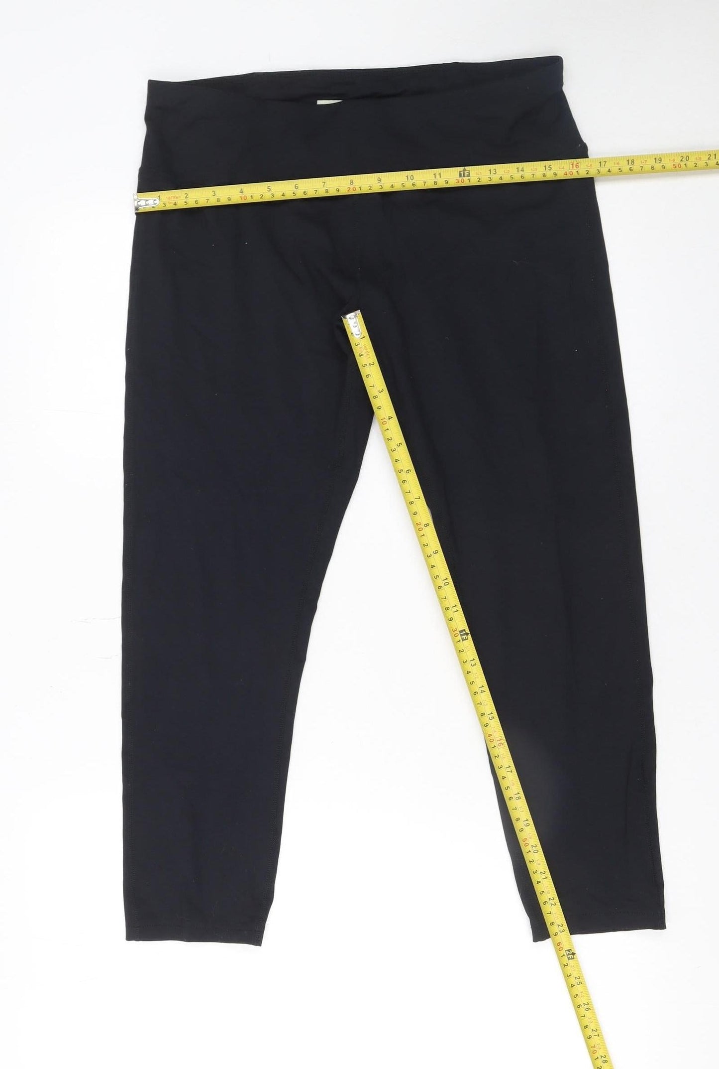 Womens UK Size L Archive Sport  Ankle Black Leggings