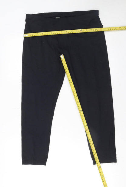 Womens UK Size L Archive Sport  Ankle Black Leggings
