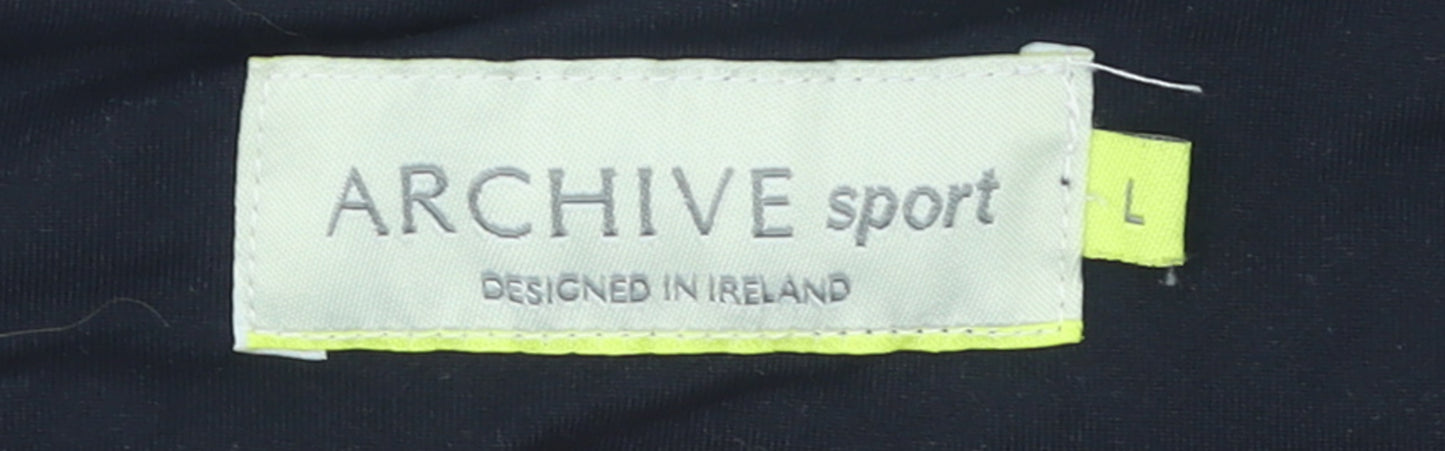 Womens UK Size L Archive Sport  Ankle Black Leggings