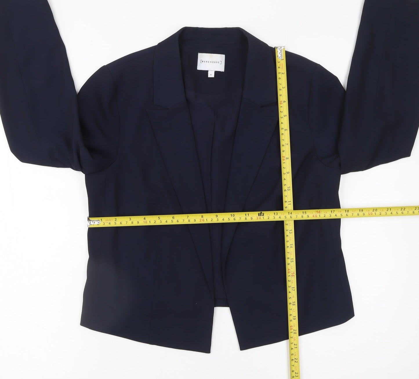 Womens UK Size 10 Warehouse Regular Blue Blazer