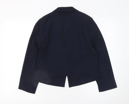 Womens UK Size 10 Warehouse Regular Blue Blazer